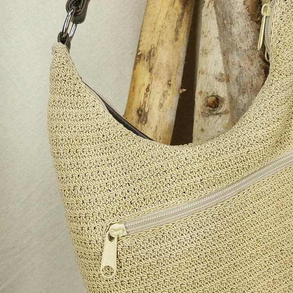 Women's Bohemian crochet short strap, satchel bag - Picture 8 of 14